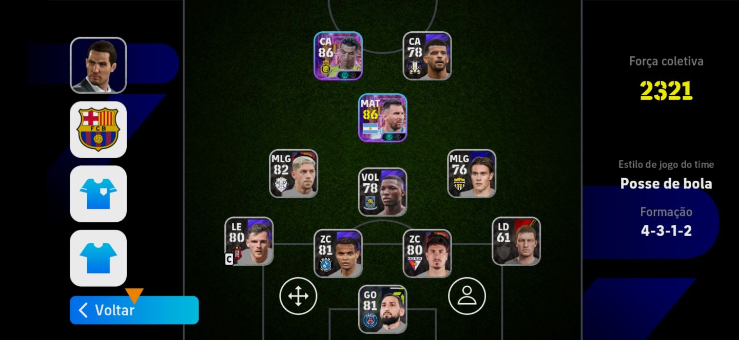 Contas iniciante com cr7 showtime, Kaká, Van dijk
