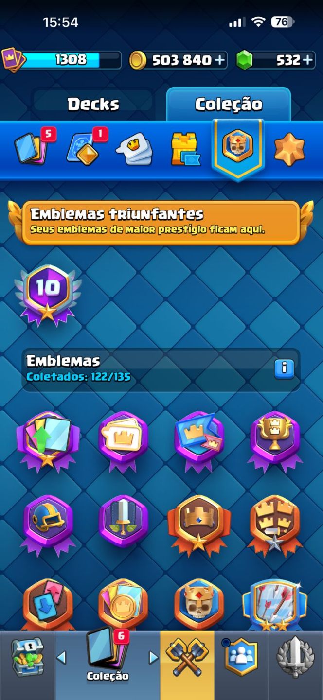 Conta Clash Royale / Medalha 10 anos de Jogo/ 4 Cartas Nivel 16 / 12 evolucoes