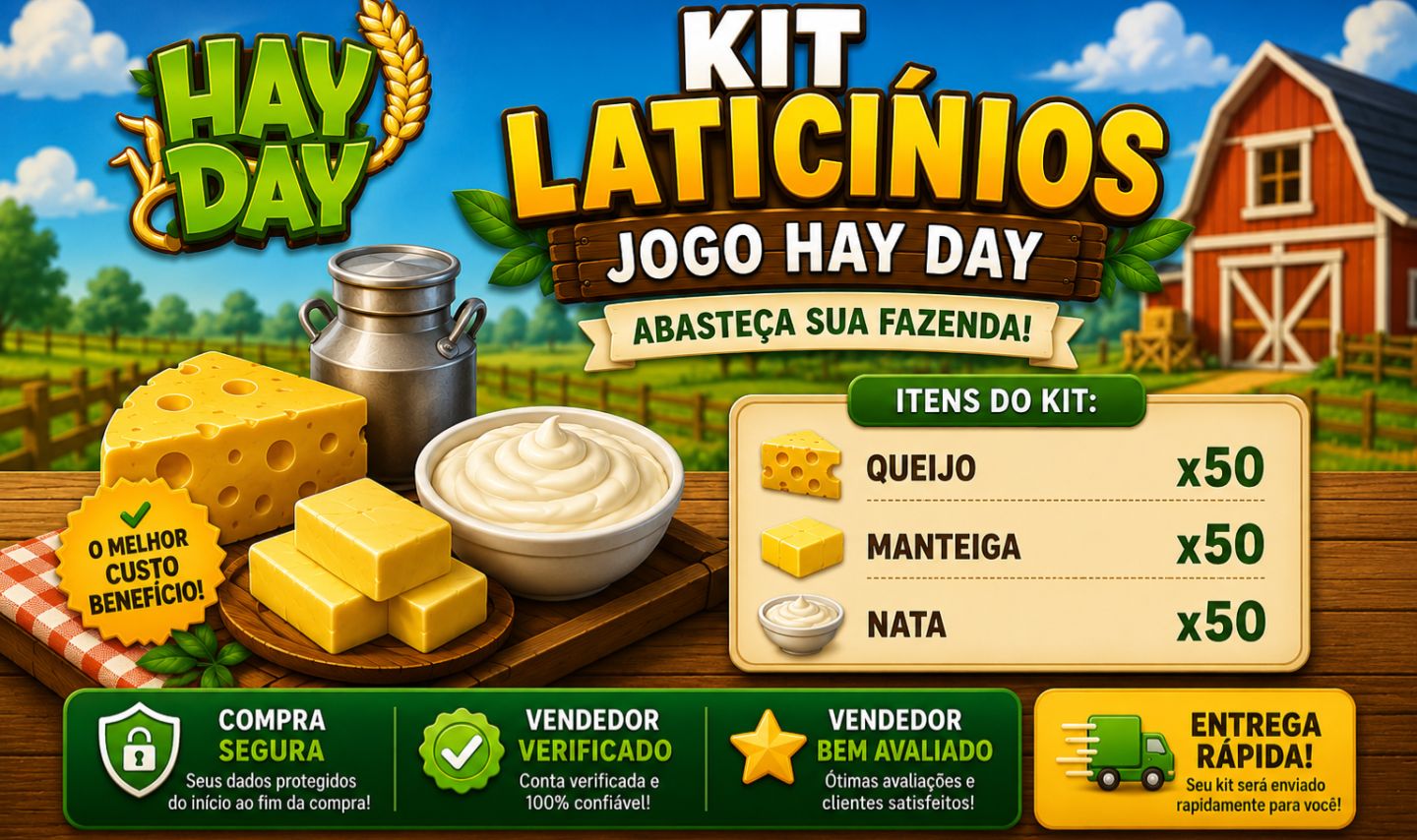 HAY DAY - KIT LATICINIOS 150 ITENS