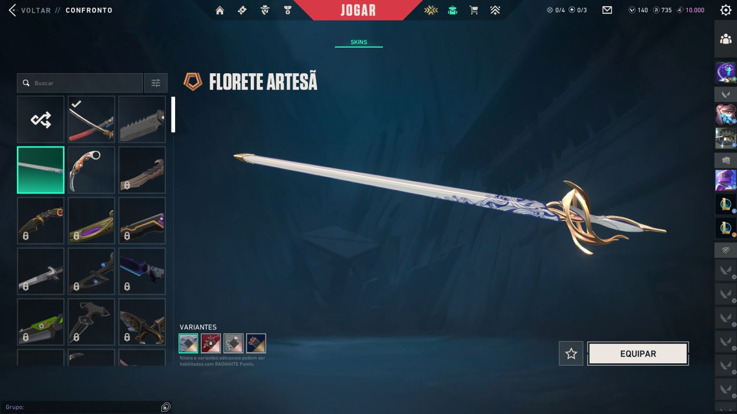 Conta valorant unico dono Varias skins