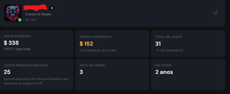 Conta da Steam com varios jogos