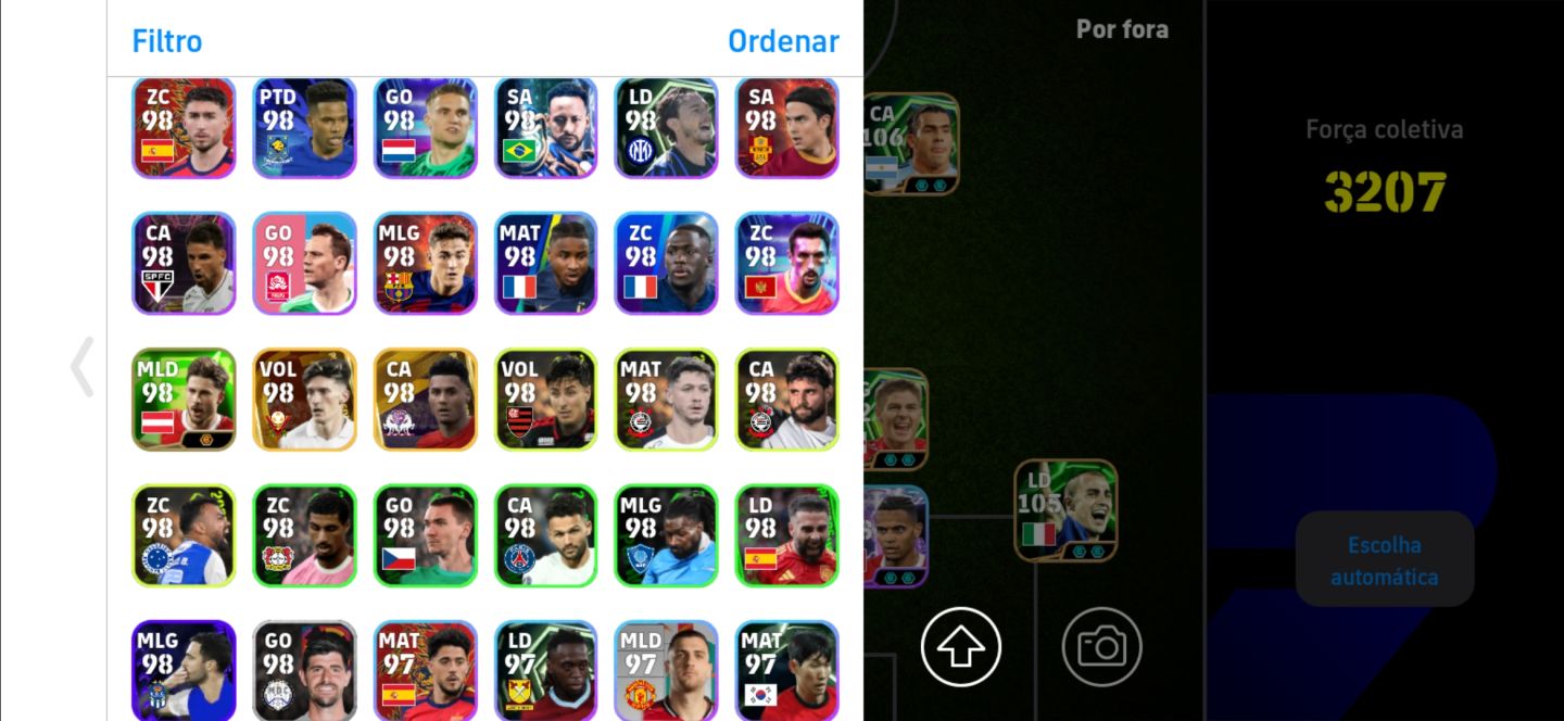 Conta Efootball com 3207 de força MOBILE