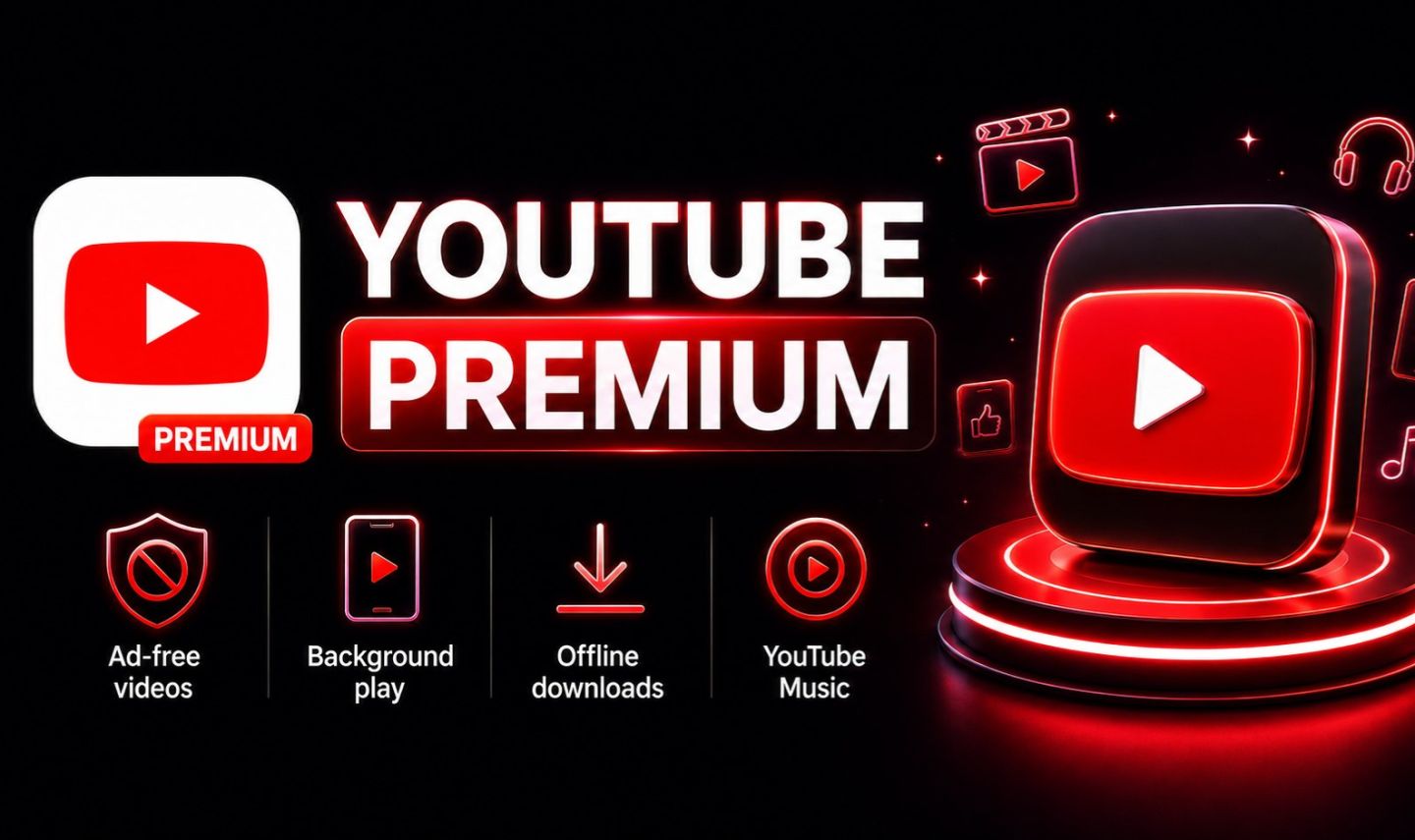 YOUTUBE premium 1 mês Compartilhado