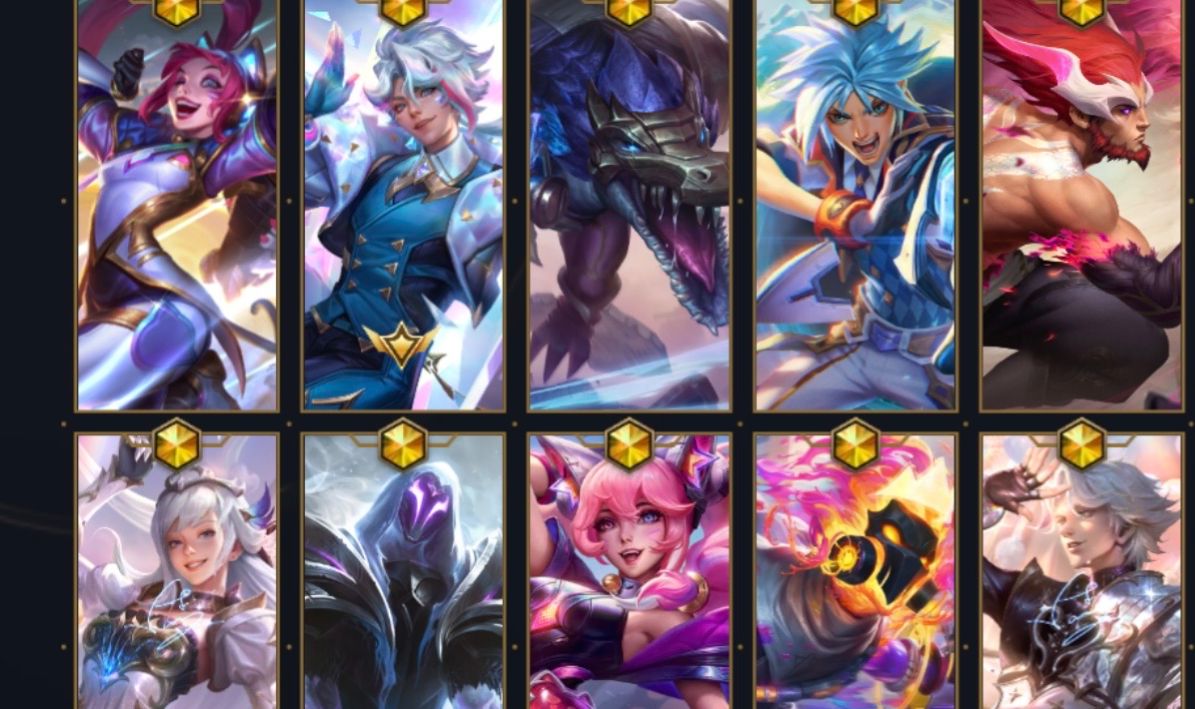 CONTA WR COM todas as skins do EZ, 12 míticas, 154 no total