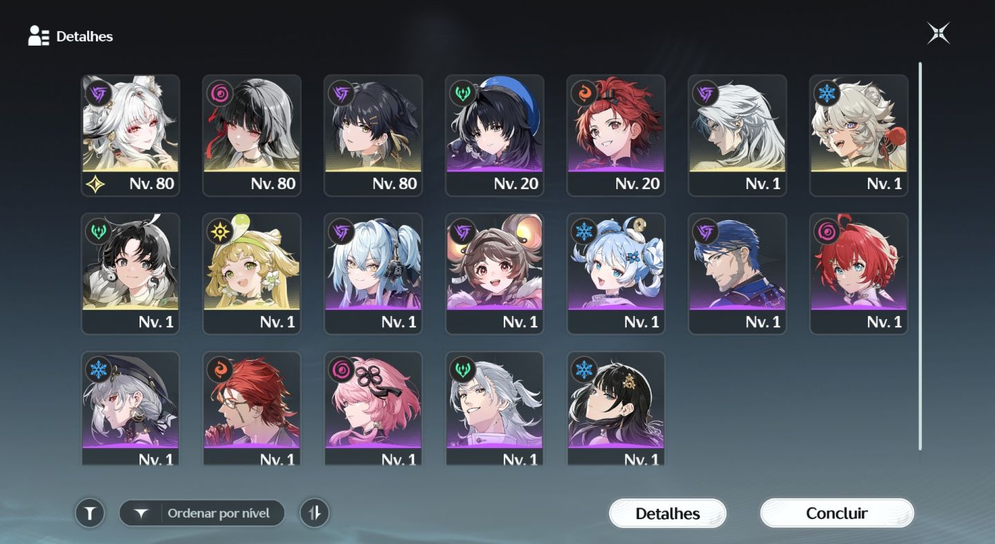 Conta WuWa com Hsin S4 BIS + Chisa BIS / GARANTIDO