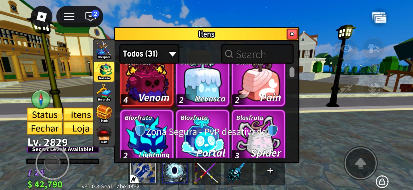 CONTA END GAME BLOX FRUITS COM DRAGON PERM E KIT PERM