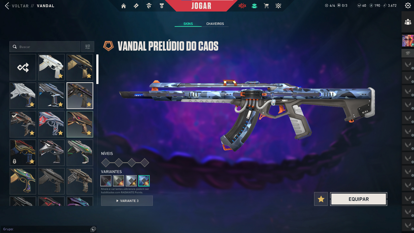 CONTA VALORANT LUXO | KURONAMI, PRELÚDIO, ARAXYS, NETUNO, GAIA E FACAS EXCLUSIVA