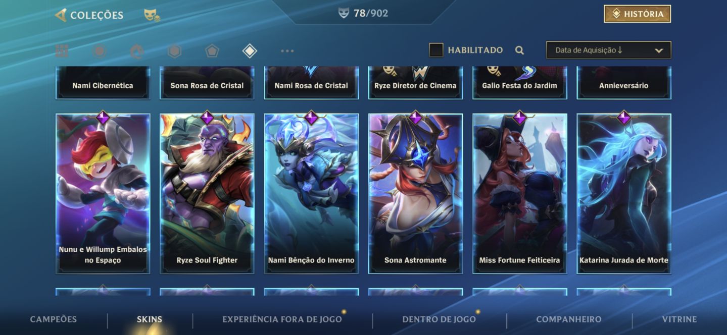 CONTA WILD RIFT SKINS DE GACHA