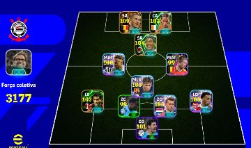 Conta efootball Mobile Éden Hazard 109 + Ronaldinho 104 + Totti 105
