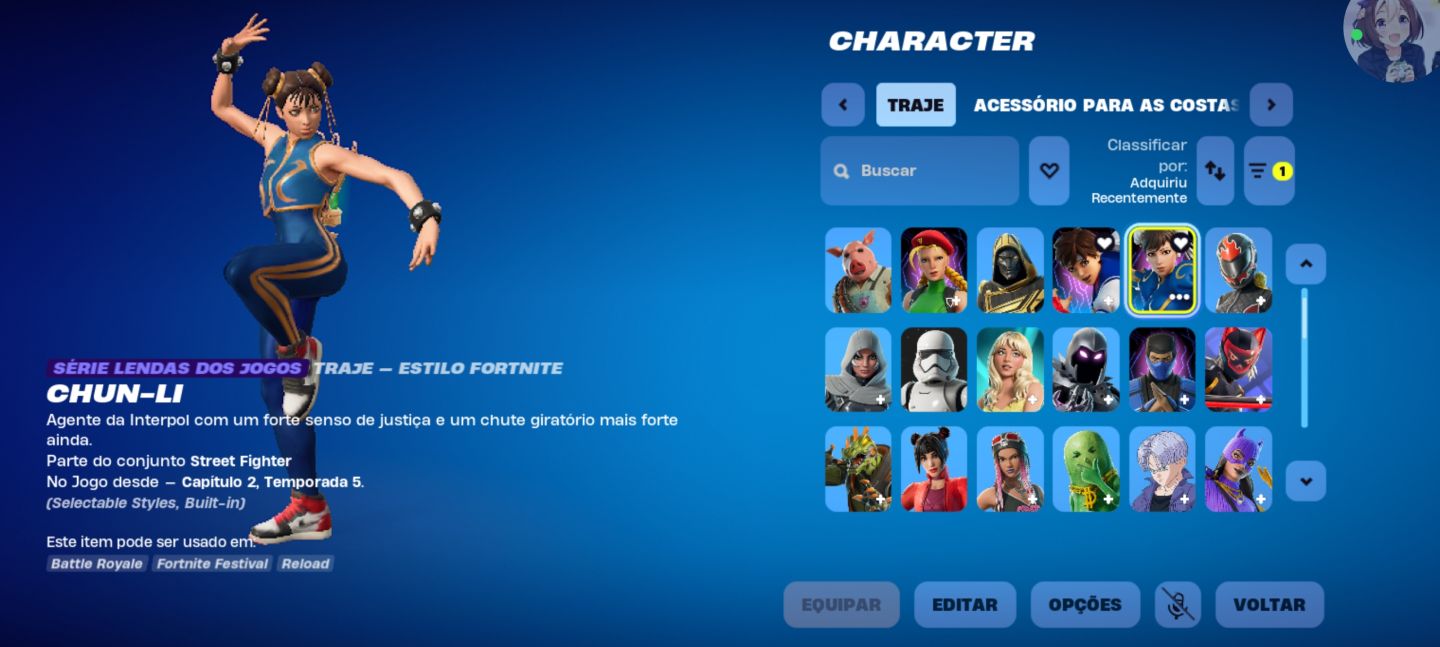 Conta de fortnite com 60 skin
