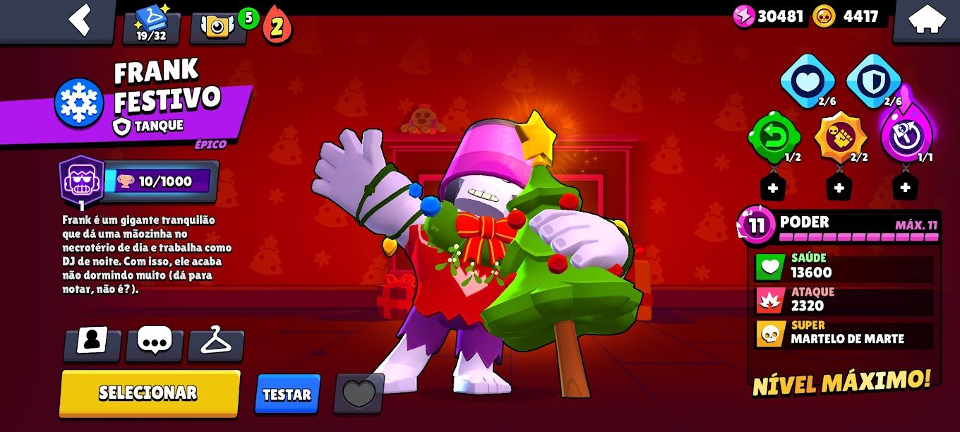 Conta de Brawl Stars 21k de trofeus e skins raras.