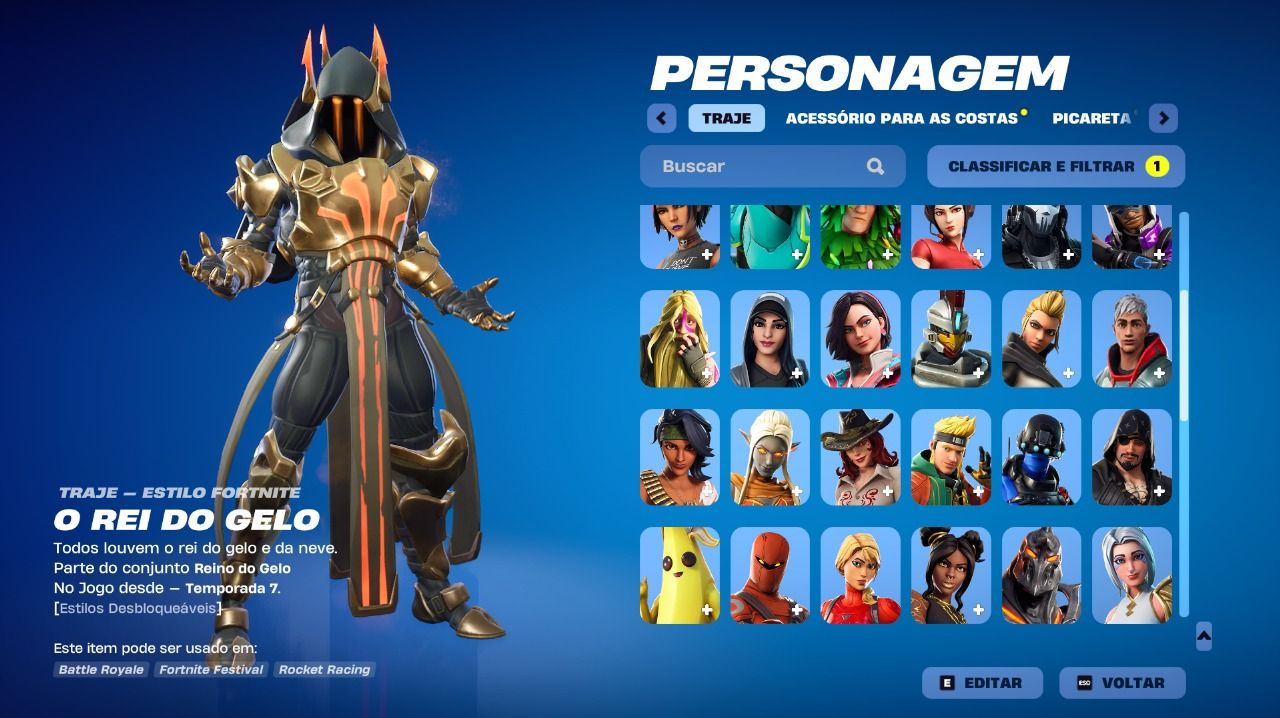 CONTA OG FORTNITE TEMP 1 CAP 1 VÁRIOS PASSES ANTIGOS