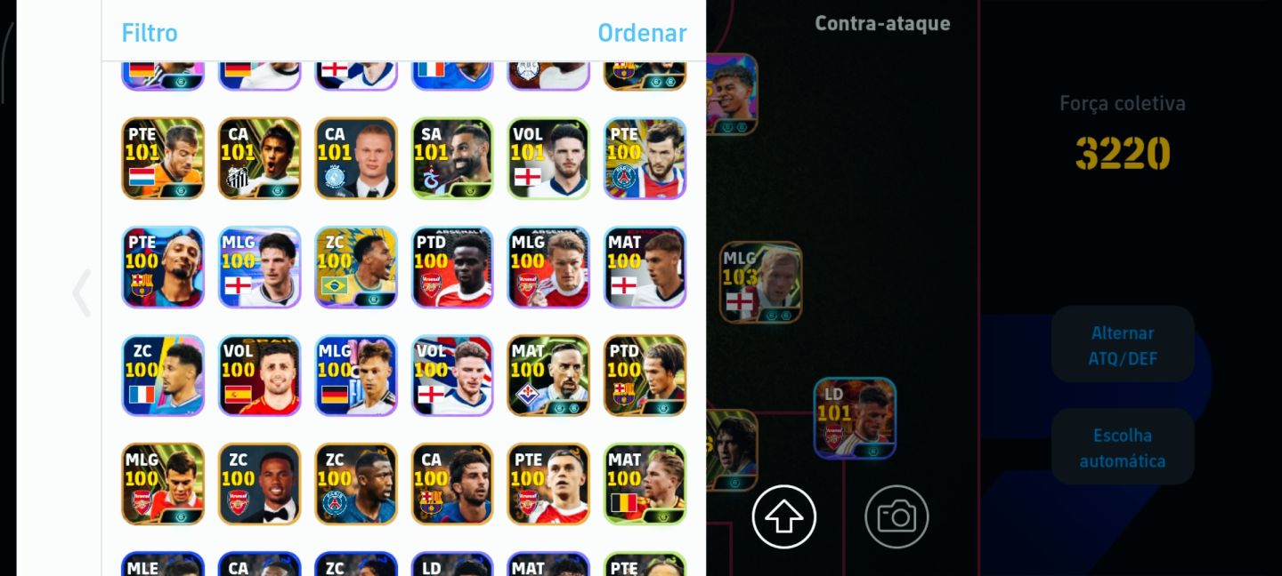 CONTA DE EFOOTBALL COM FORÇA 3220 PRA SAIR LOGO!!!