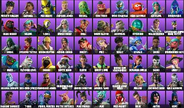 CONTA COM MAIS DE 140 SKINS- SKINS TRYHARDS - T-800 - CHAOS - OMEGAROK - E +