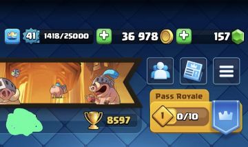 Conta de Clash Royale com 8597 troféus CONTA ANTIGA!!
