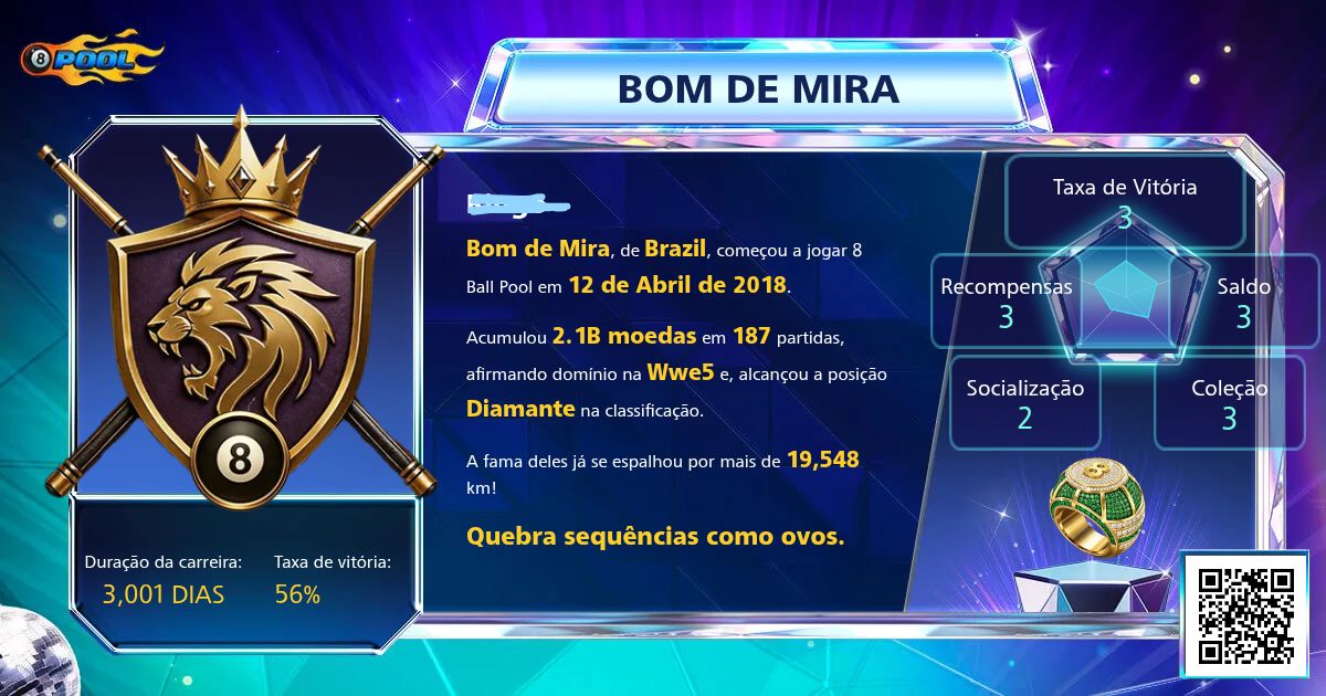 Conta com 1,8 bilhões de fichas