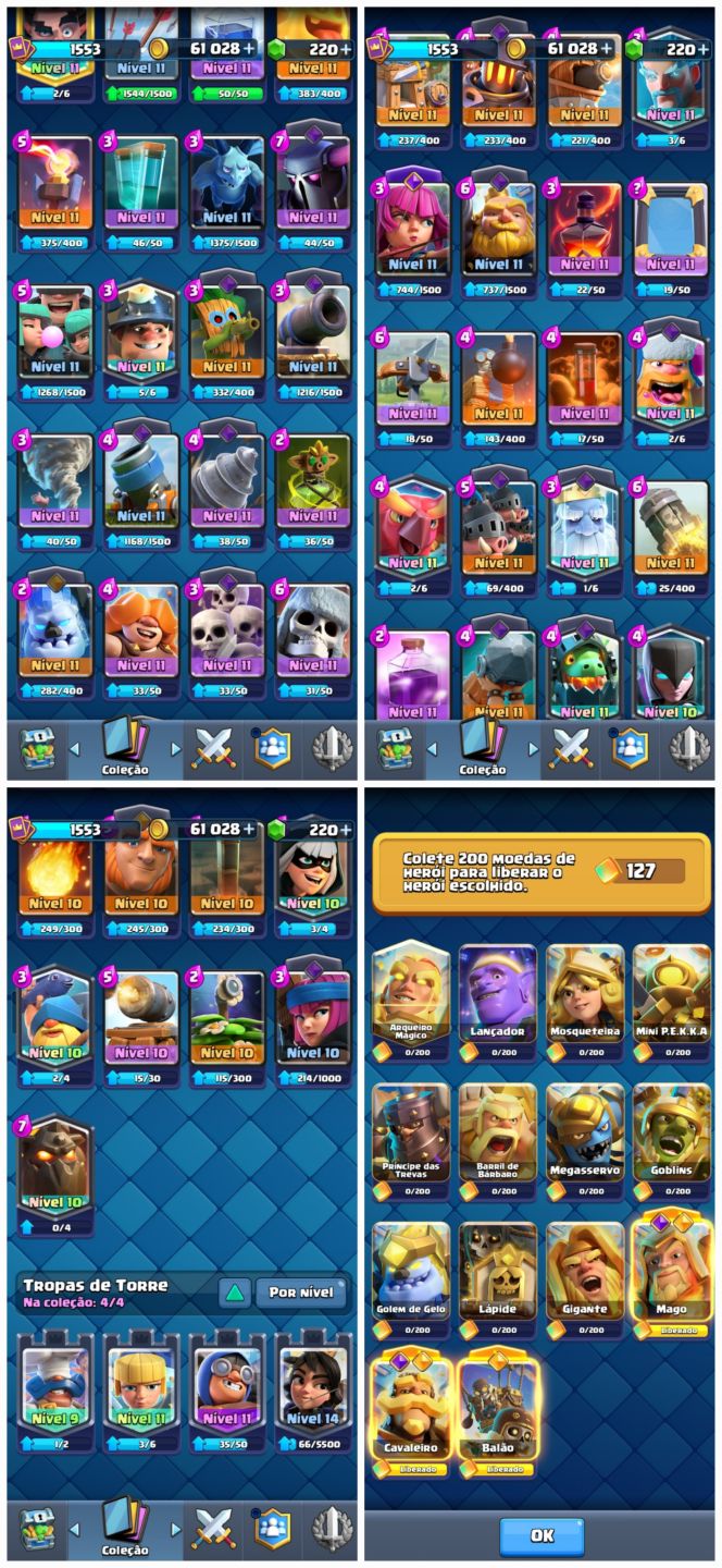 Melhor venda de conta de Clash Royale + Brawl Stars!!
