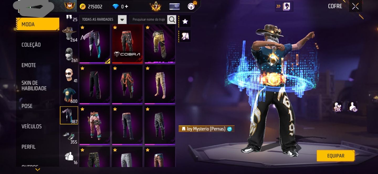 CONTA FF COM STEAMPUNK CONTA MUITO RARA COM APENAS 8 DÍGITOS