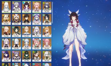 CONTA GENSHIN E HONKAI - COM FURINA C2 E SABER C6 + ARMAS E CONES