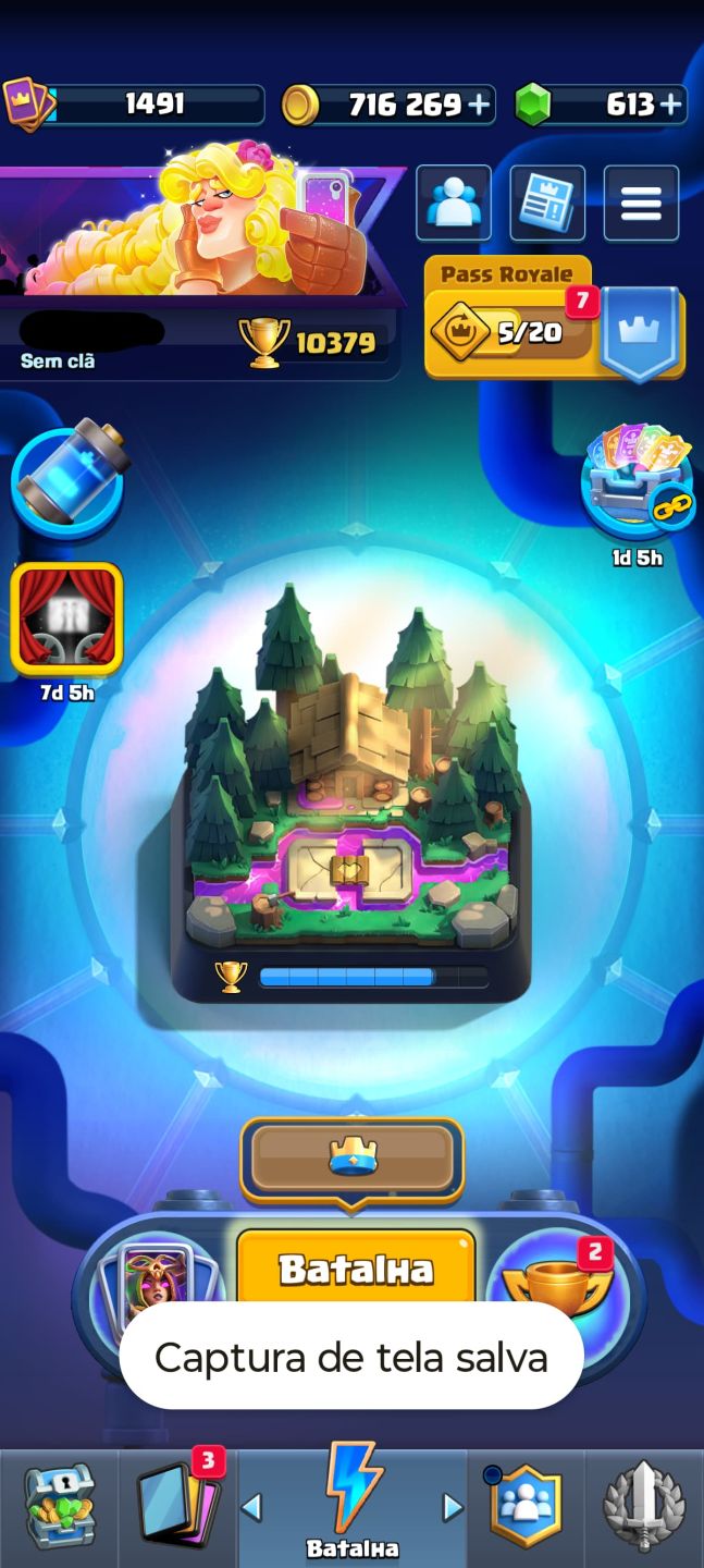 CONTA DE CLASH ROYALE