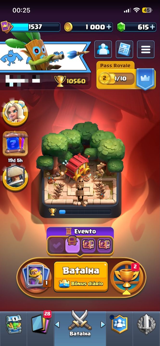 Conta clash royale 10.500 troféus