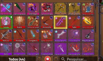 ESPADAS E ACESSORIOS KING LEGACY