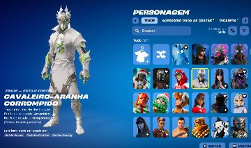 CONTA CAVALEIRO ARANHA CORROMPIDO + 27 SKINS + 70 PICARETAS - BRINDE INSANO!