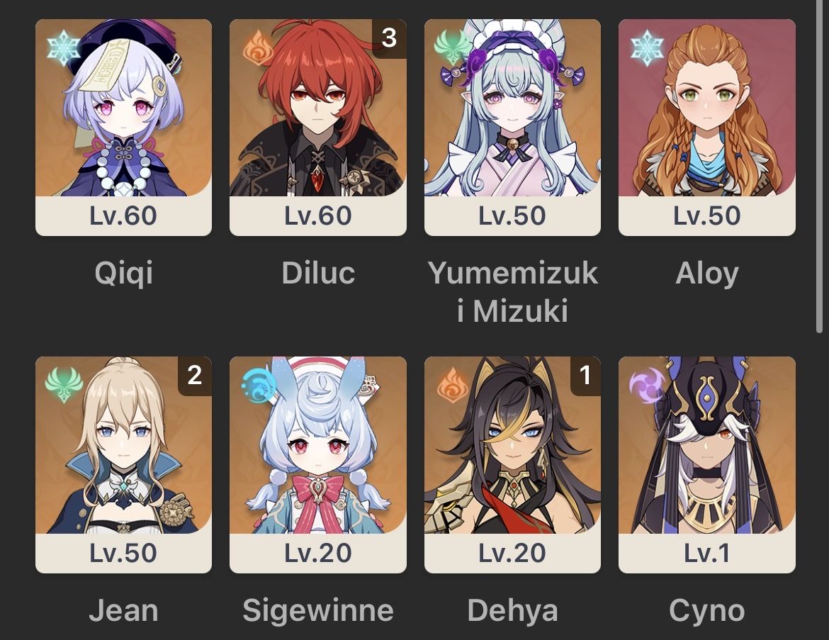 Conta Genshin Impact AR 59 | 29 Personagens 5 | Conta de 2020