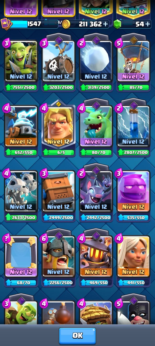 CONTA CLASH ROYALE TOP | 10.950 TROFÉUS MÁX. | GRANDE CAMPEÃO | 3 CARTAS NVL 16