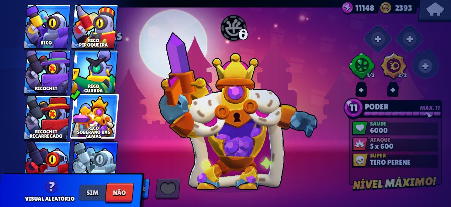 CONTA DE BRAWL STARS MUITO RARA COM A SHELLY ESTELAR