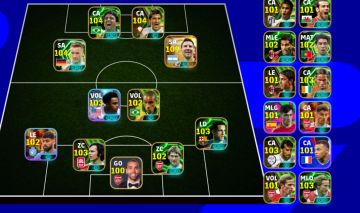 CONTA eFootball TOP! TIME 3189 DE FORÇA COLETIVA | MESSI 109 + CRAQUES 103/10