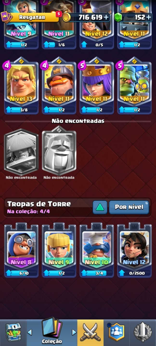Conta Clash Royale | Arena 18 | 8 Evoluções | 716k Ouro