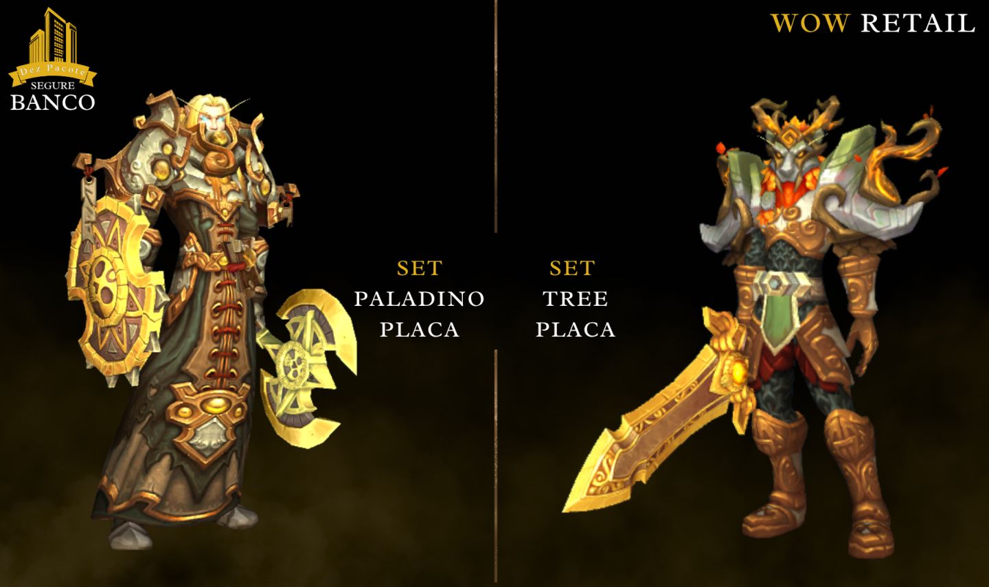 World of Warcraft - (Skins Transmogs) Armaduras - WoW RETAIL
