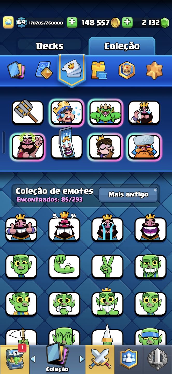 CLASH ROYALE CONTA MUITO RARA!!