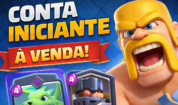 Conta Clash Royale 4200 | Mega Cavaleiro + Golem Nv10