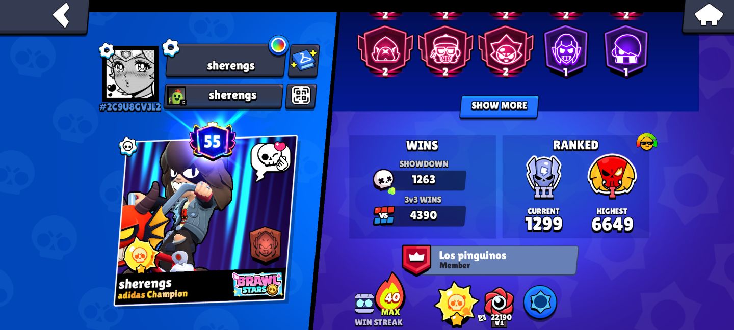 CONTA BRAWL STARS COM TODOS BRAWLERS