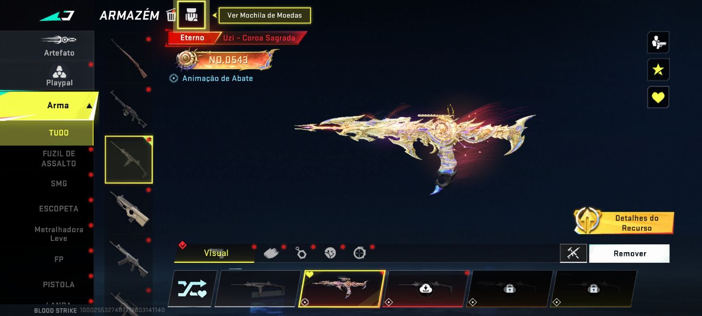 Conta blood strike com algumas Eternas