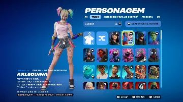 CONTA FORTNITE RARA 173 SKINS (TRAVIS SCOTT+PASSES CAPITULO 1+PACOTES ANTIGOS)