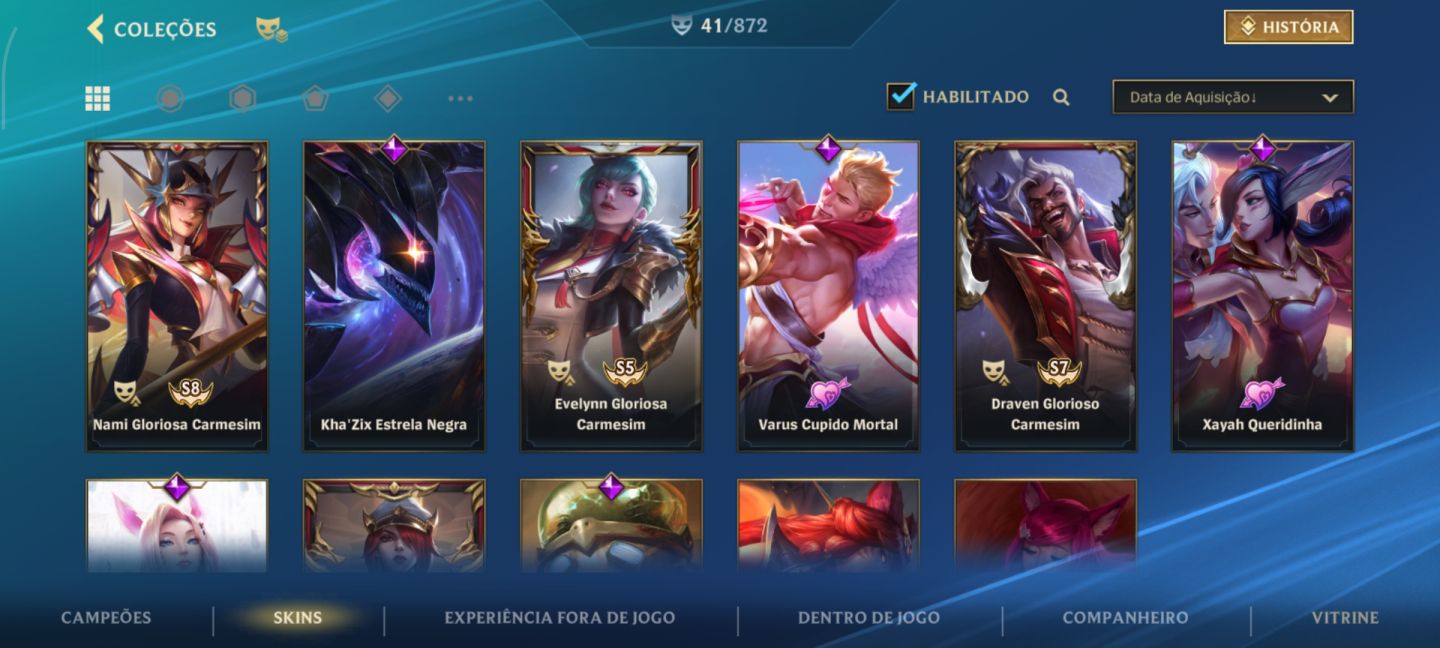 Conta platina level 90 lol wild Rift
