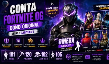 CONTA FORTNITE OG | DONO ORIGINAL | SALVE O MUNDO FUNDADOR | OMEGA COMPLETO