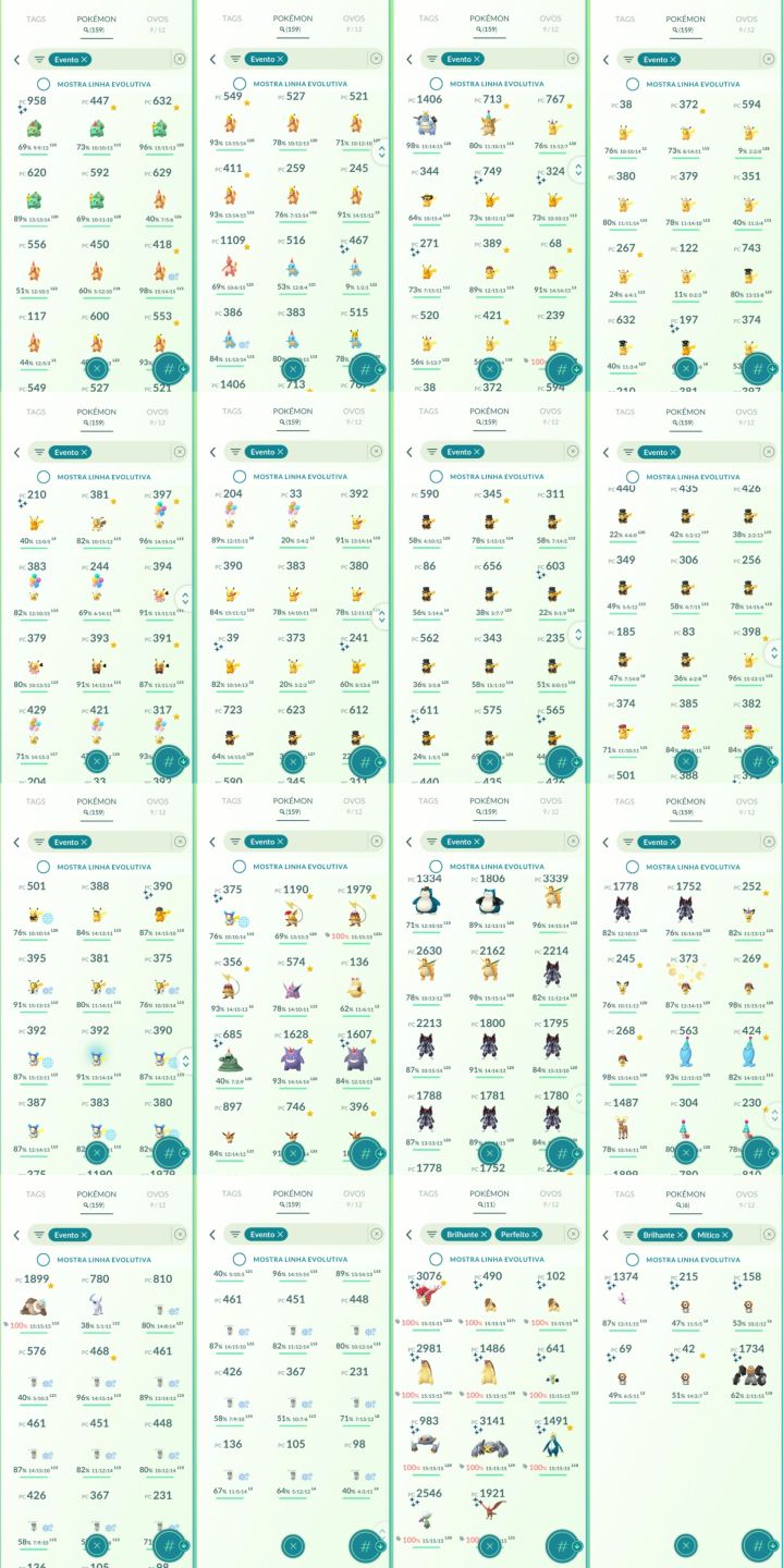 CONTA LV70 DE 2019 32M DE DUST SHUNDOS RAROS LENDARIOS SHINYS FUNDO - POKEMON GO