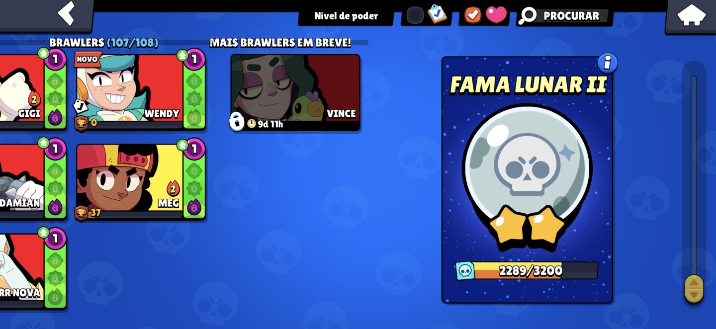 CONTA DUPLA BRAWL STARS (107/108) + CLASH ROYALE (ARENA 24)-FULL ACESSO|MESMO ID