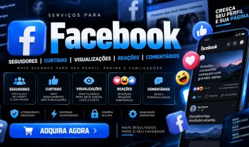 Facebook | Seguidores + Curtidas + Views + Reações + Lives | Diversas Opções