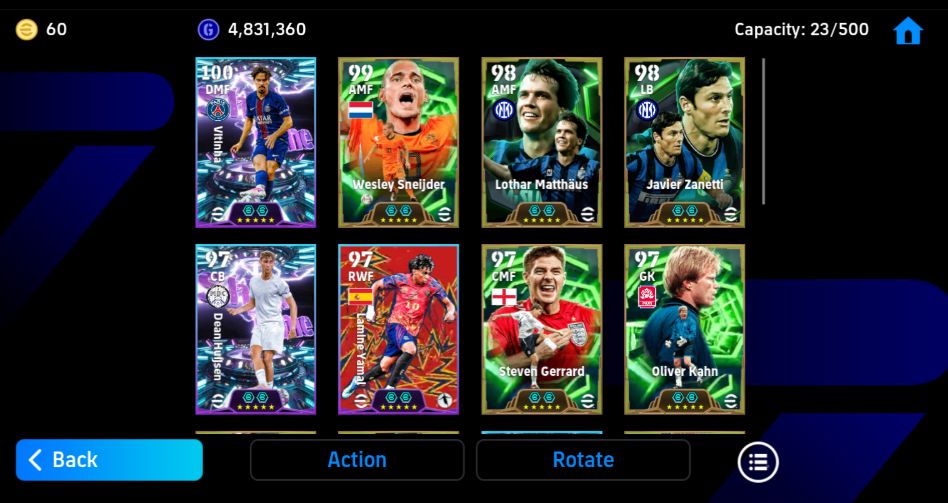 Conta Efootball | Strength 3181 | Messi - VITINHA- Bellingham +++