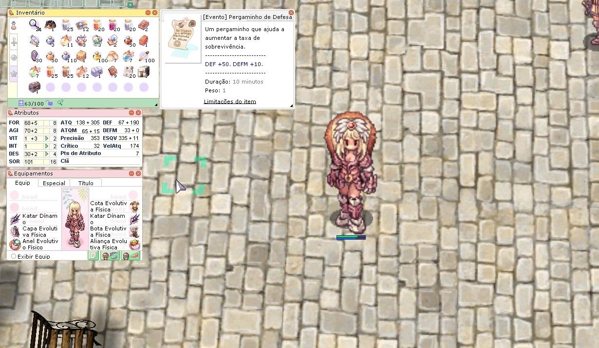 Conta Sicário / Sinix / Assasino LV 103 RAGNAROK LATAM C/ CX EVOLUTIVA + CONSUMÍ