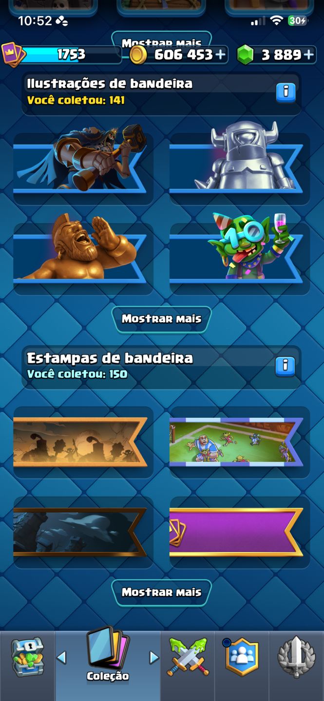 CONTA CLASH ROYALE + CLASH OF CLANS GEMADA