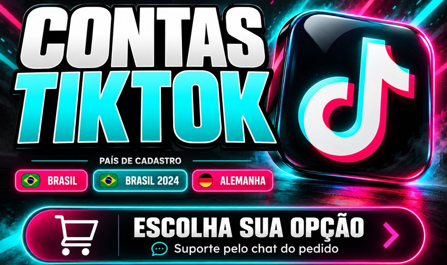 Contas TikTok | Brasil e Alemanha | Confira as Opções