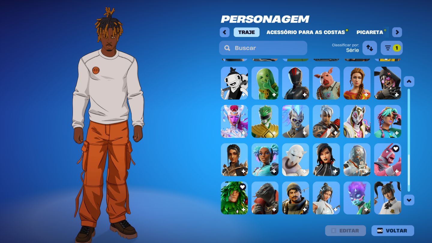 CONTA FORTNITE PREMIUM FULL ACESSO | 91 SKINS | 440 GESTOS | 153 PICARETAS