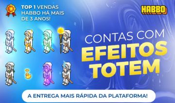 CONTAS HABBO COM EFEITOS TOTEM [NOVO E ANTIGO]