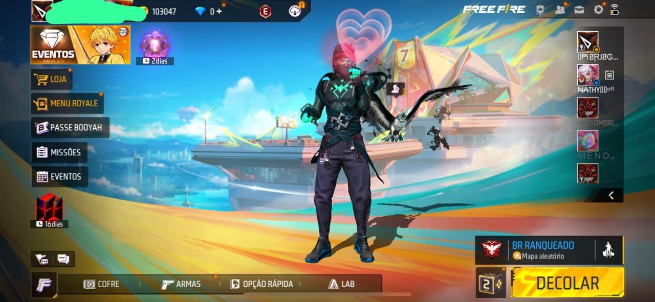 CONTA FREE FIRE GEMADA LVL 64